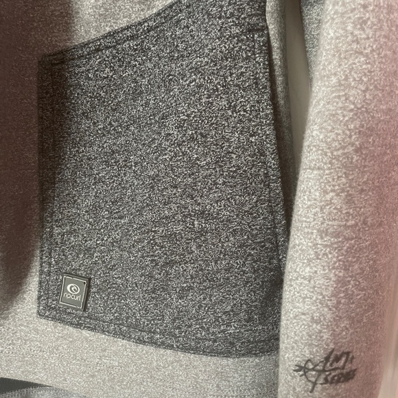 Rip Curl Anti-Series Grey and Black Hoodie, Size Medium - Picture 3 of 6